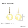 African Map Shape Dangle Earrings DG1061-4-1