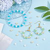 50Pcs 2 Colors Rack Plating Brass Beads KK-BBC0027-40-4