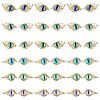 HOBBIESAY 36Pcs 12 Styles Evil Eye Alloy Cabochons MRMJ-HY0002-41-1