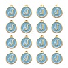 Golden Plated Alloy Enamel Charms ENAM-S118-04J-2