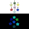 Synthetic Luminous Stone Pendants FIND-A043-02P-1