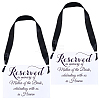 2Pcs Paper Wedding Memorial Sign AJEW-CN0006-23-1