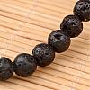 Natural Lava Rock Beaded Stretch Bracelets BJEW-JB02263-2