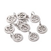 Non-Tarnish 304 Stainless Steel Charms LS-STAS-Q201-T446S-1