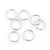 Tarnish Resistant 304 Stainless Steel Open Jump Rings STAS-J013-10xx1.2mm-01-1