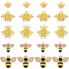 50Pcs 5 Style Alloy Pendant FIND-SC0009-09-1