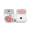 Printed Plating Acrylic Beads AC-CBA655C-17A-2