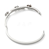 Non-Tarnish 304 Stainless Steel Butterfly Hinged Bangle for Women BJEW-D055-05P-3