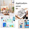 Wooden Painting Frames LS-TOOL-WH0118-18-6