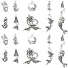 100Pcs 10 Styles Tibetan Style Alloy Pendants TIBEP-CJ0001-52-1