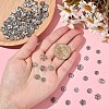 400Pcs 7 Style Tibetan Style Alloy Bead Caps TIBE-YW0001-80-4