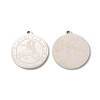 Non-Tarnish 304 Stainless Steel Pendants STAS-A074-03J-P-1