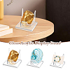 3Pcs 3 Styles Square Acrylic Base Display Easel Stands ODIS-GA0001-60-6
