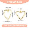 10Pcs 2 Styles Brass Pendants KK-HS0015-24-2