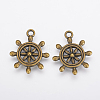 Tibetan Style Alloy Pendants X-TIBEP-A122979-AB-FF-2