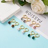 Brass Huggie Hoop Earring EJEW-JE05787-4