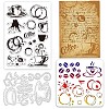 Globleland 1Pc Coffee Theme Carbon Steel Cutting Dies Stencils DIY-GL0004-58-1