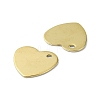 Ion Plating(IP) 201 Stainless Steel Charms X-STAS-H191-01C-G-2