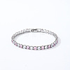 Brass Micro Pave Cubic Zirconia Slider Bracelets for Woman AW4162-7-1