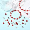 2 Strands Handmade Lampwork Beads Strands LAMP-CJ0003-18-6