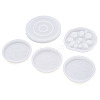 Boutigem 5Pcs 5 Style Cup Mat Silicone Molds DIY-BG0001-11-8