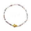 AB Color Plated Glass & 304 Stainless Steel Beaded Stretch Bracelets for Women BJEW-JB13923-2