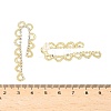 Brass Rhinestones Stud Earrings AJEW-D307-01G-3