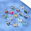 Brass Micro Pave Cubic Zirconia Finger Rings GL-CBA65A8-01G-1