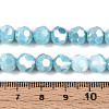 Anti-Tarnish Electroplate Glass Beads Strands EGLA-T021-8mm-15-10-4