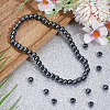 1 Strand Electroplated Synthetic Non-Magnetic Hematite Beads Strands G-PA0002-42B-4