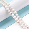 Natural Magnesite Round Bead Strands X-G-L358-4mm-02-2