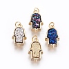 Druzy Resin Pendants KK-J273-IG-1