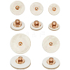 50Pcs 5 Styles 1-Hole Resin Shank Buttons BUTT-CY0001-43-7