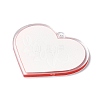 Valentine's Day Transparent Acrylic Pendant OACR-A025-02F-2