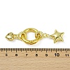 Brass Spring Gate Rings KK-M322-11G-01-3
