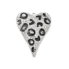 Brass Micro Pave Clear Cubic Zirconia Pendants KK-L228-43B-P-1
