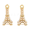 304 Stainless Steel & ABS Plastic Pearl Pendants SA-CBA4809-10G-1