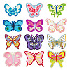 24Pcs 12 Styles Butterfly Polyester Computerized Embroidery Iron on/Sew on Patches PATC-GO0001-18-1