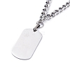 Non-Tarnish 304 Stainless Steel Double Layer Necklaces NJEW-M181-03P-2