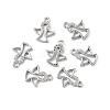 Brass Micro Pave Clear Cubic Zirconia Charms KK-E068-VF259-4