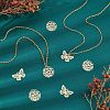 Unicraftale 40Pcs 2 Styles 201 Stainless Steel Filigree Pendants STAS-UN0035-73-3