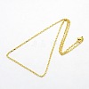 Unisex 304 Stainless Steel Box Chain Necklaces STAS-O037-70G-2