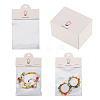 100Pcs Flower Print Foldable Paper Hanging Header CDIS-TA0001-26-1
