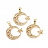 Brass Micro Pave Cubic Zirconia Pendants KK-A181-VA300-2-2