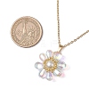 Glass & Glass Pearl Beads Pendants Necklaces for Women NJEW-MZ00106-05-3