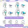304 Stainless Steel Lobster Claw Clasps with Open Jump Rings STAS-PH0005-98-2