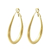 Brass Hoop Earrings for Women EJEW-A121-22G-2