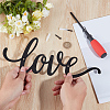 Iron Art Word Love Wall Ornaments HJEW-WH20004-18EB-3