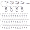 SUNNYCLUE 200Pcs 304 Stainless Steel French Earring Hooks STAS-SC0006-36P-1