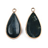 Natural Moss Agate Pendants G-S344-51B-3